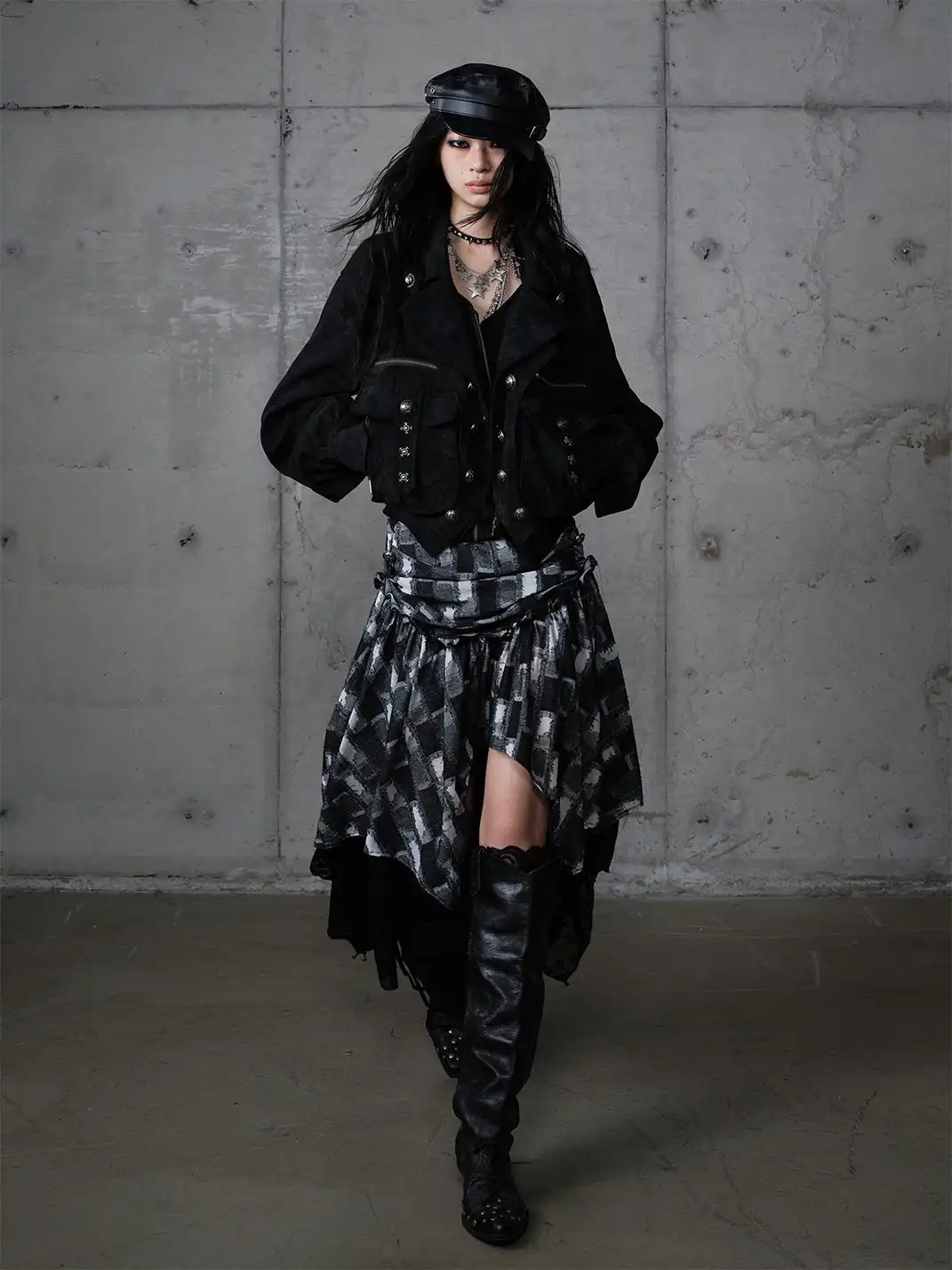 NO ROMANCE | Heavy-Duty Suede Faux Two-Piece Functional Jacket