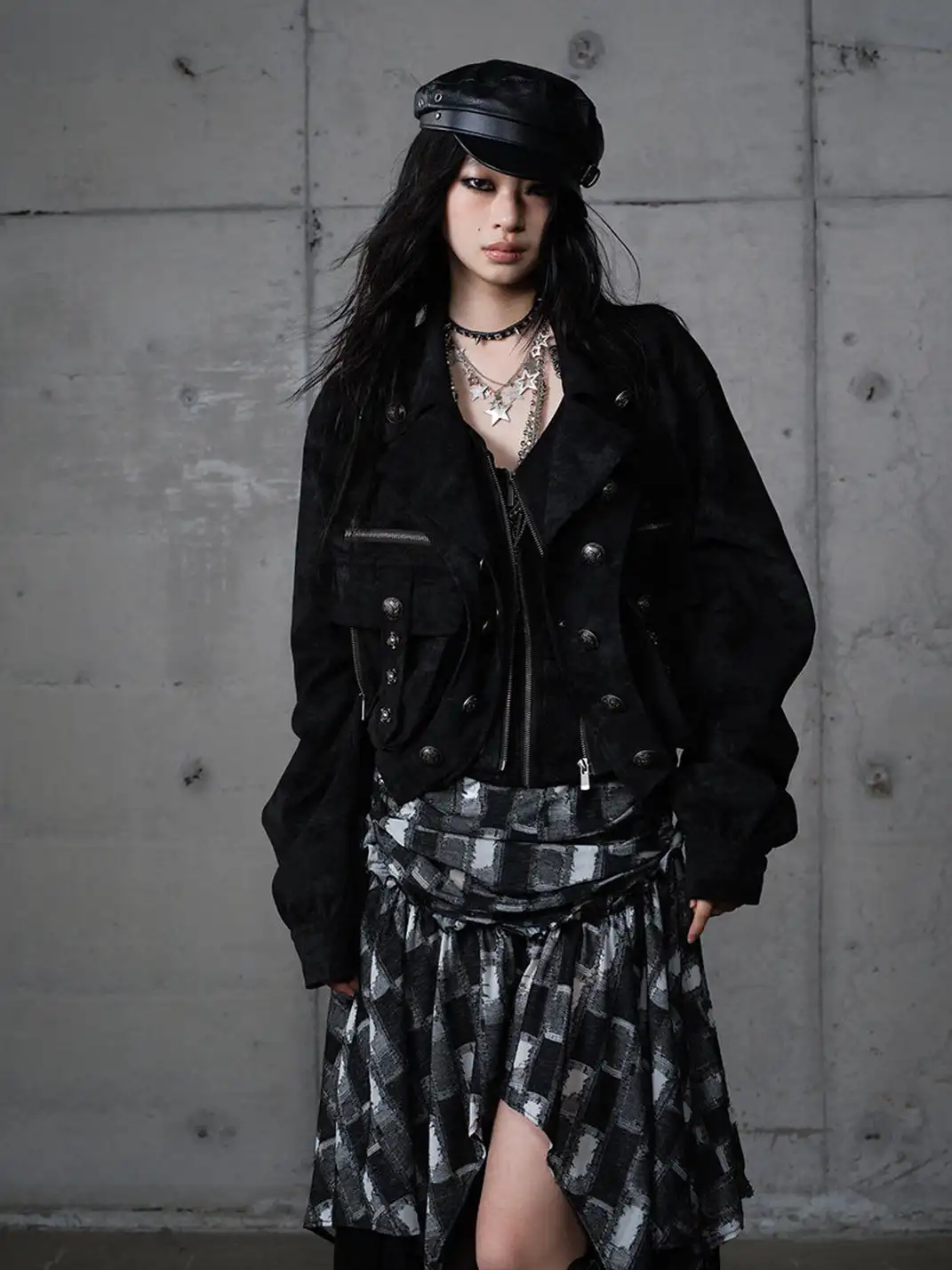 NO ROMANCE | Heavy-Duty Suede Faux Two-Piece Functional Jacket