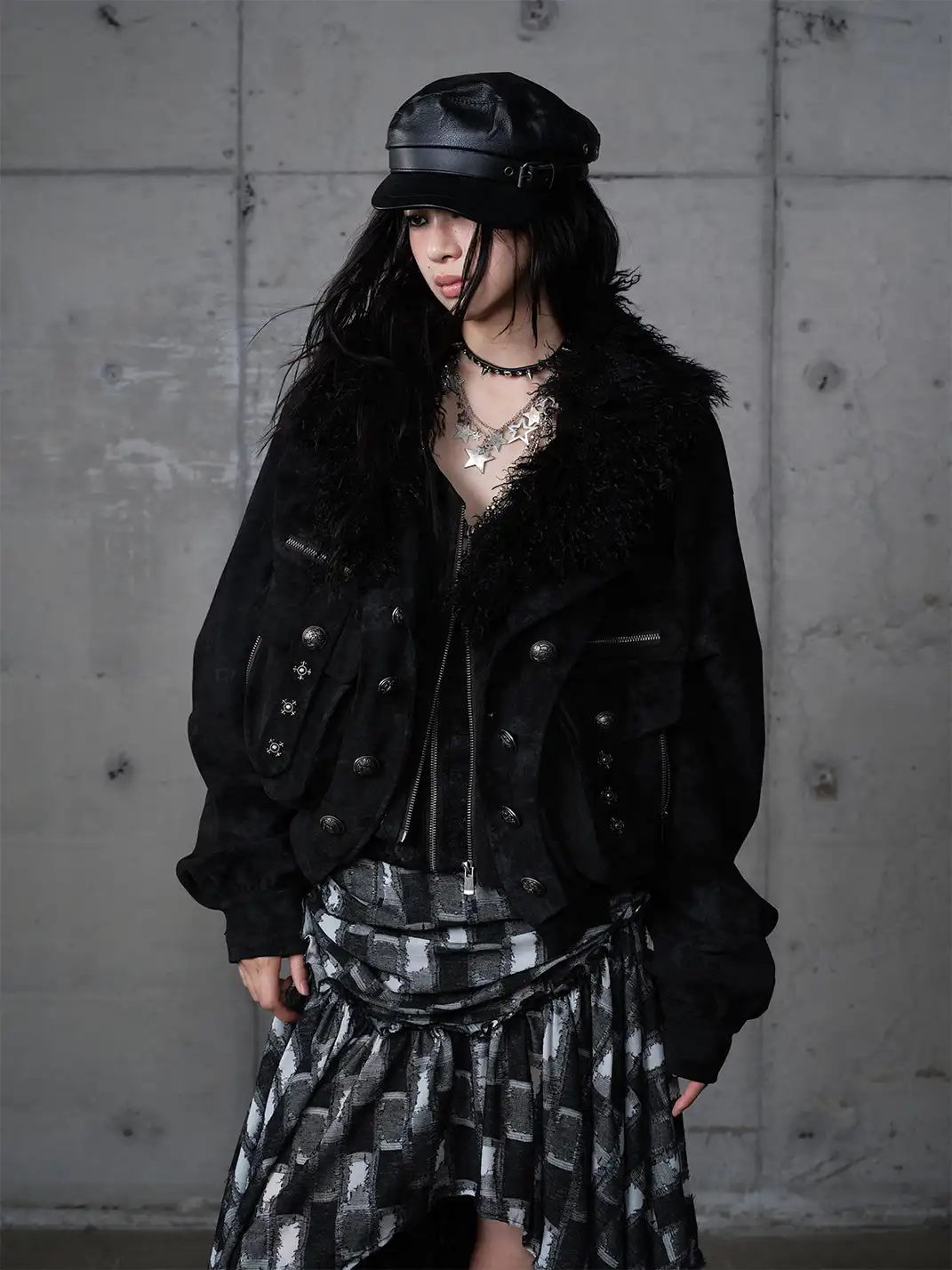 NO ROMANCE | Heavy-Duty Suede Faux Two-Piece Functional Jacket