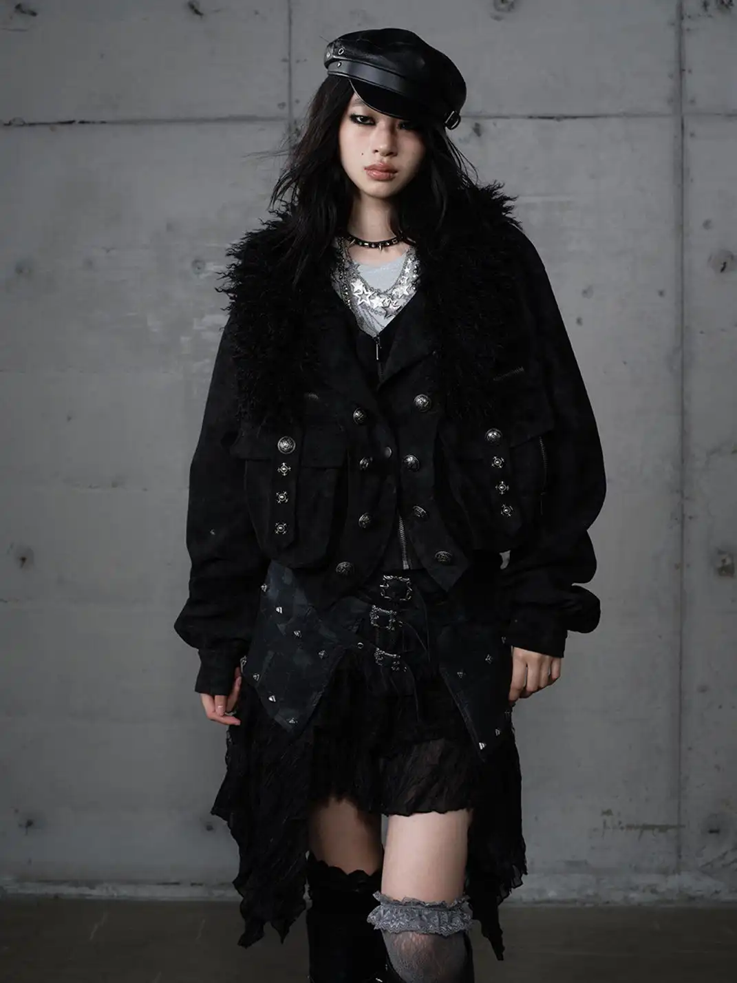 NO ROMANCE | Heavy-Duty Suede Faux Two-Piece Functional Jacket
