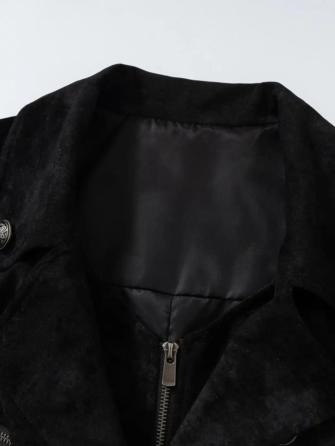 NO ROMANCE | Heavy-Duty Suede Faux Two-Piece Functional Jacket