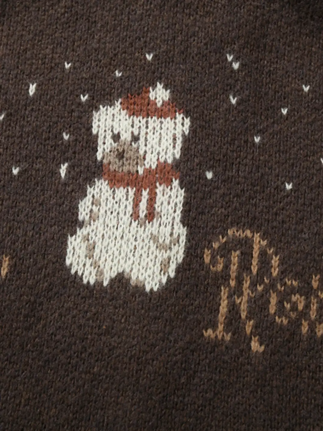 NO ROMANCE | Fair Isle Mohair Wool Knit Cardigan Sweater