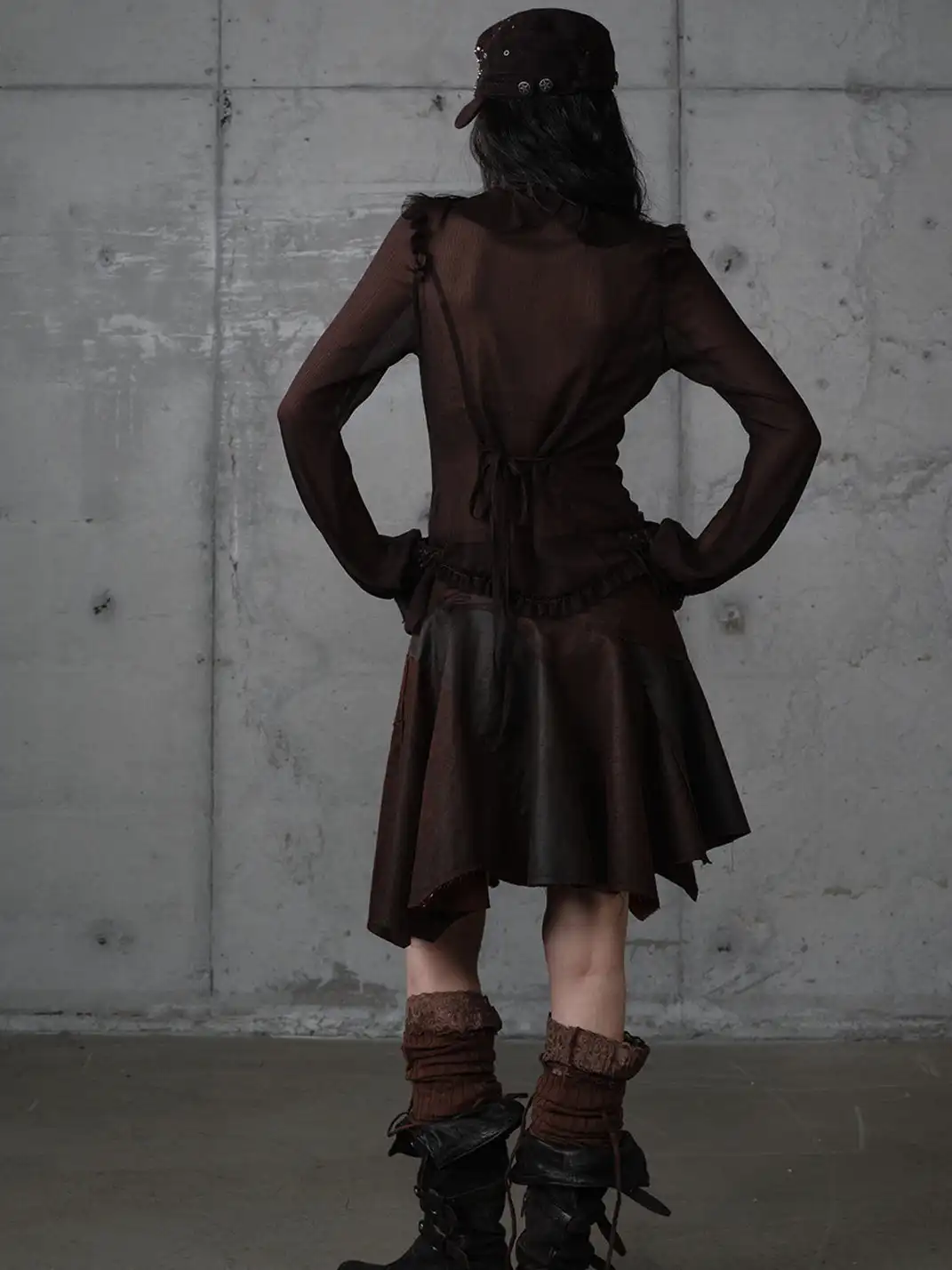 NO ROMANCE | Retro Court-Style Ruffled Lace Shirt