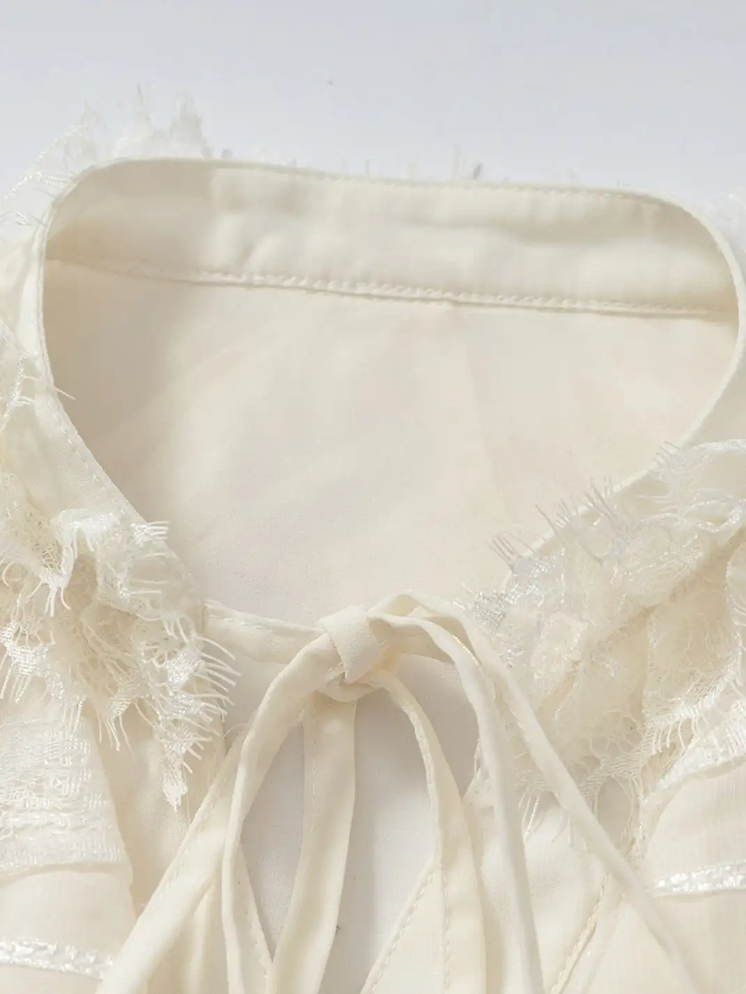 NO ROMANCE | Retro Court-Style Ruffled Lace Shirt