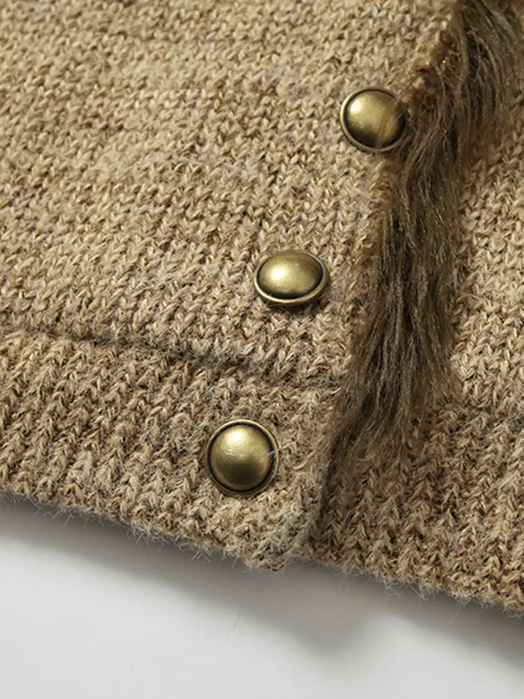 NO ROMANCE | Raw Edge Loose Knit Sweater