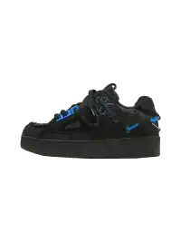 MQMS | Deconstructed Canvas Sneakers-Black