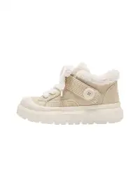 MQMS | Button Strap Platform Snow Boots-Gray