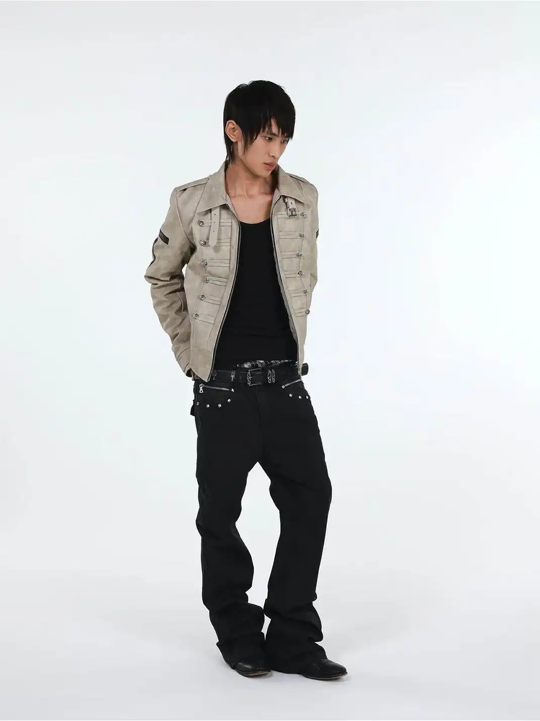 DETW | Thickened Winter Cross-Shaped Button Jacket