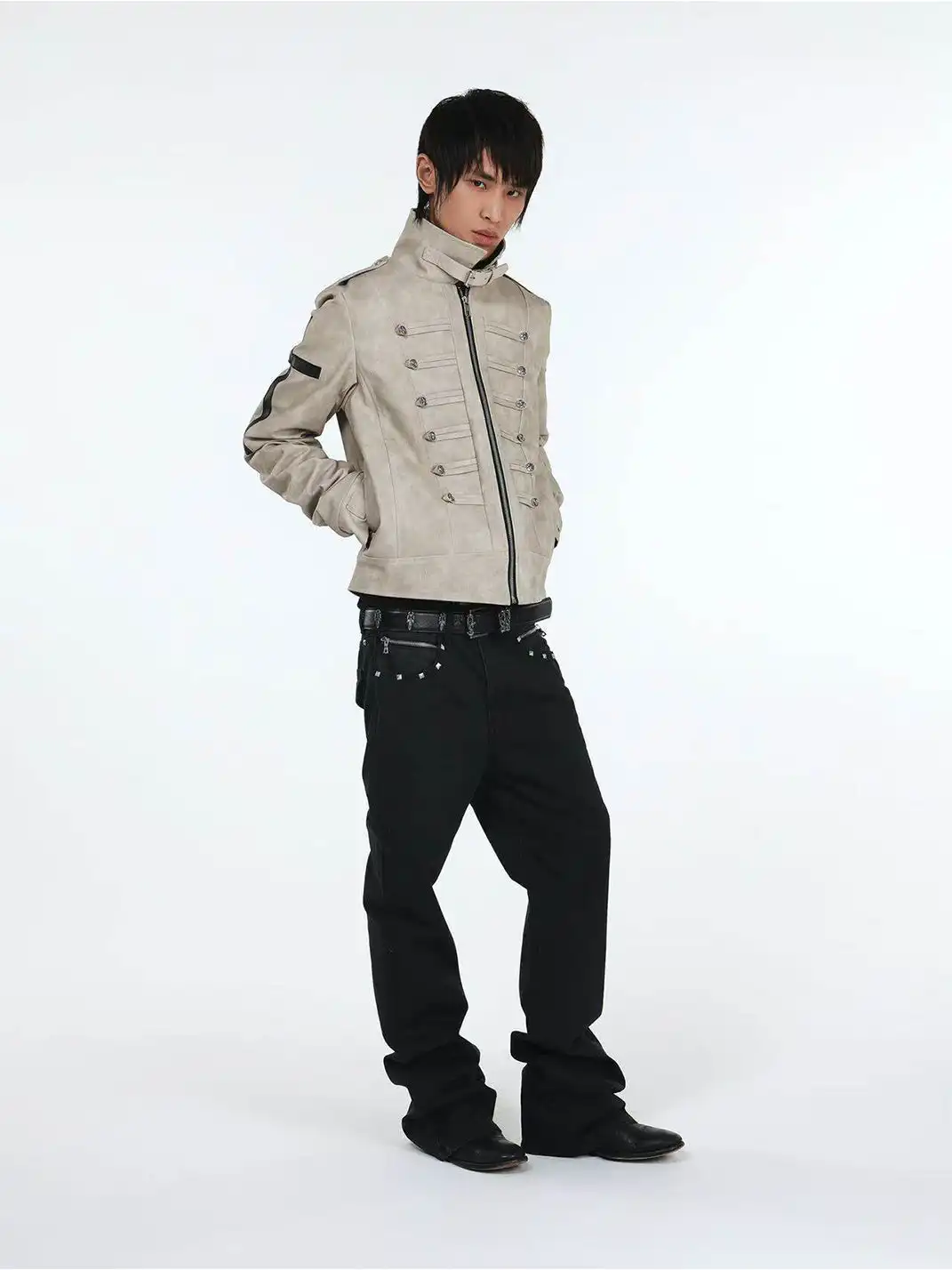 DETW | Thickened Winter Cross-Shaped Button Jacket
