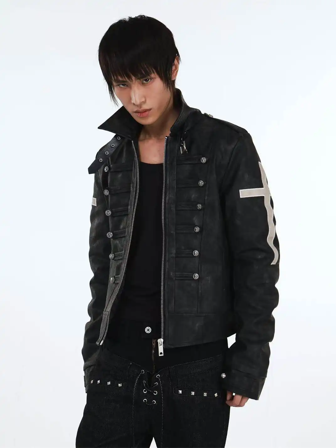 DETW | Thickened Winter Cross-Shaped Button Jacket