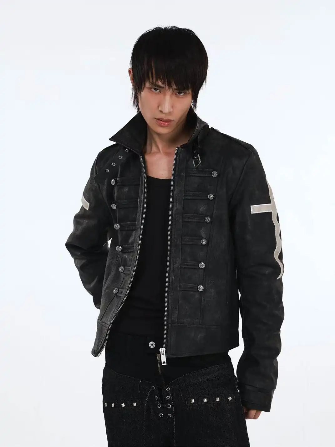 DETW | Thickened Winter Cross-Shaped Button Jacket