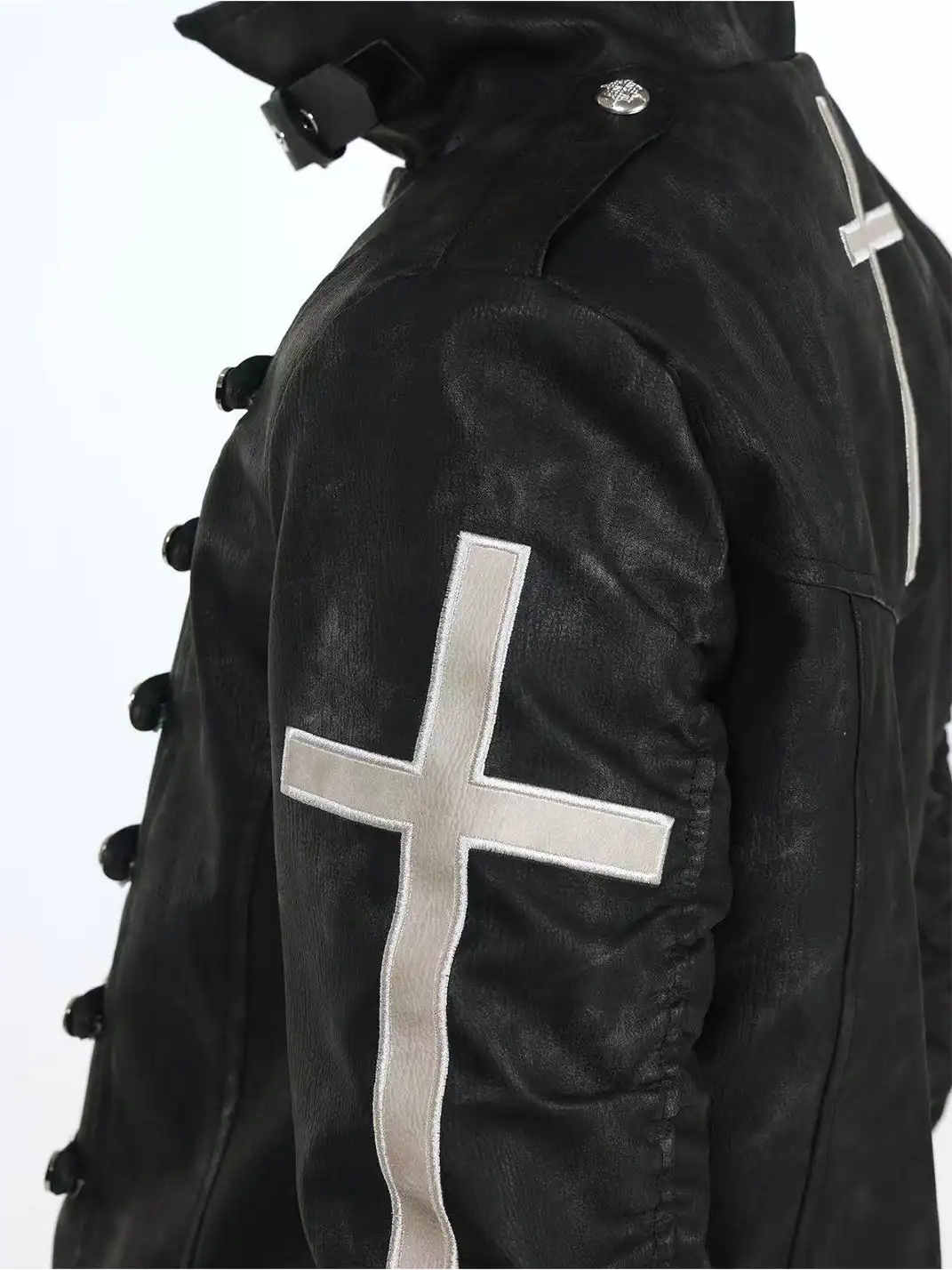 DETW | Thickened Winter Cross-Shaped Button Jacket