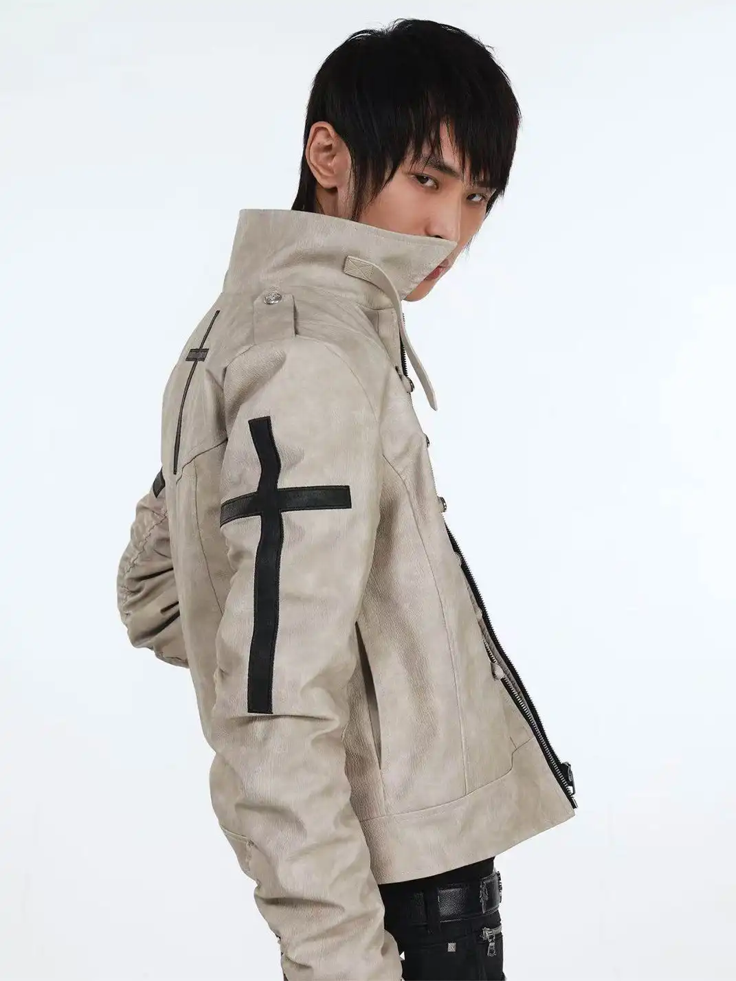 DETW | Thickened Winter Cross-Shaped Button Jacket