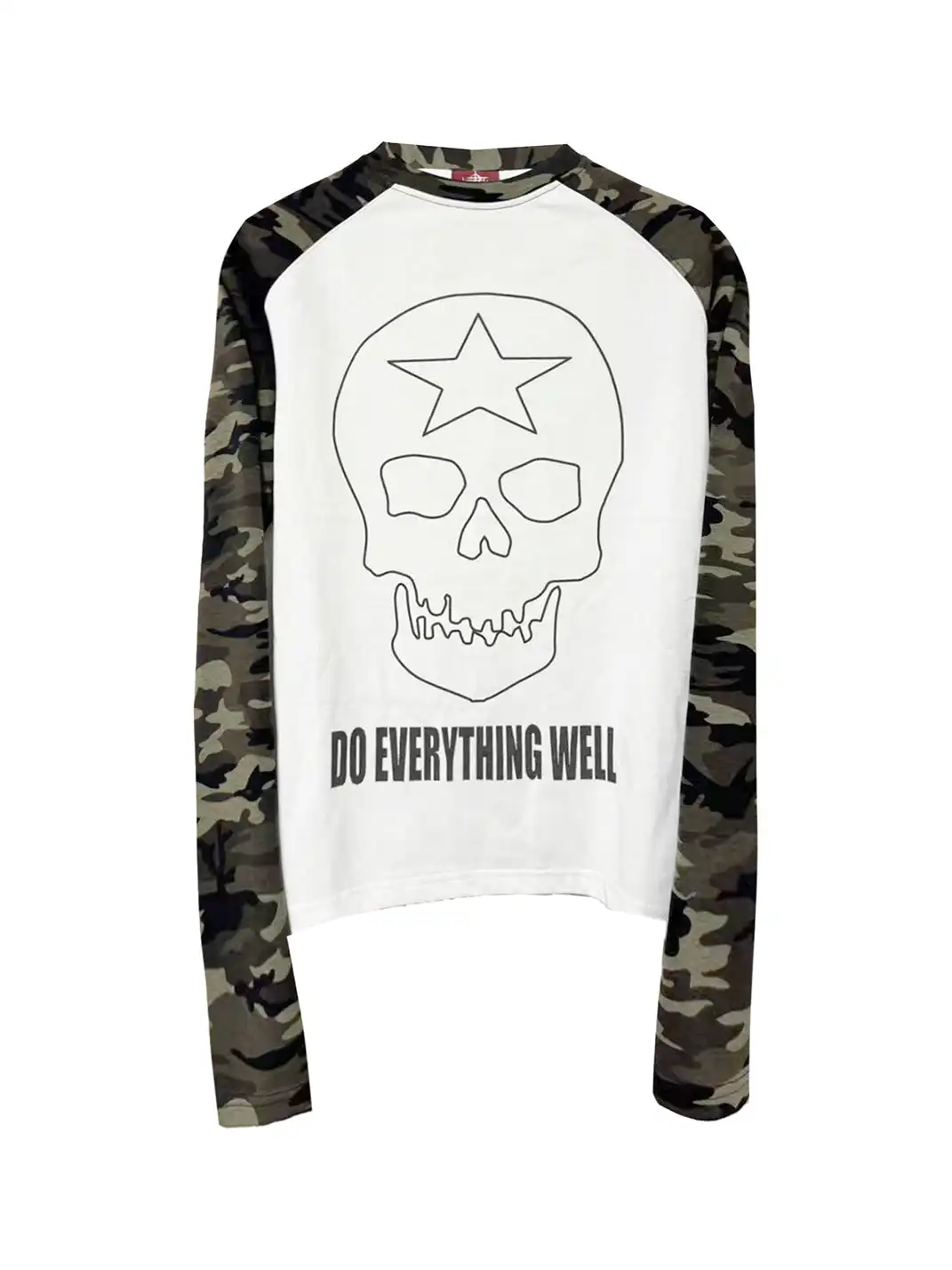 DETW | Skull Camouflage Long-Sleeved Top