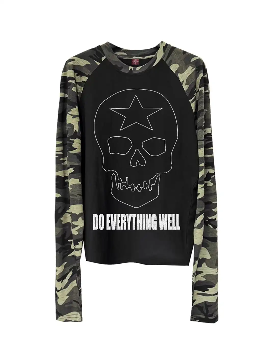 DETW | Skull Camouflage Long-Sleeved Top