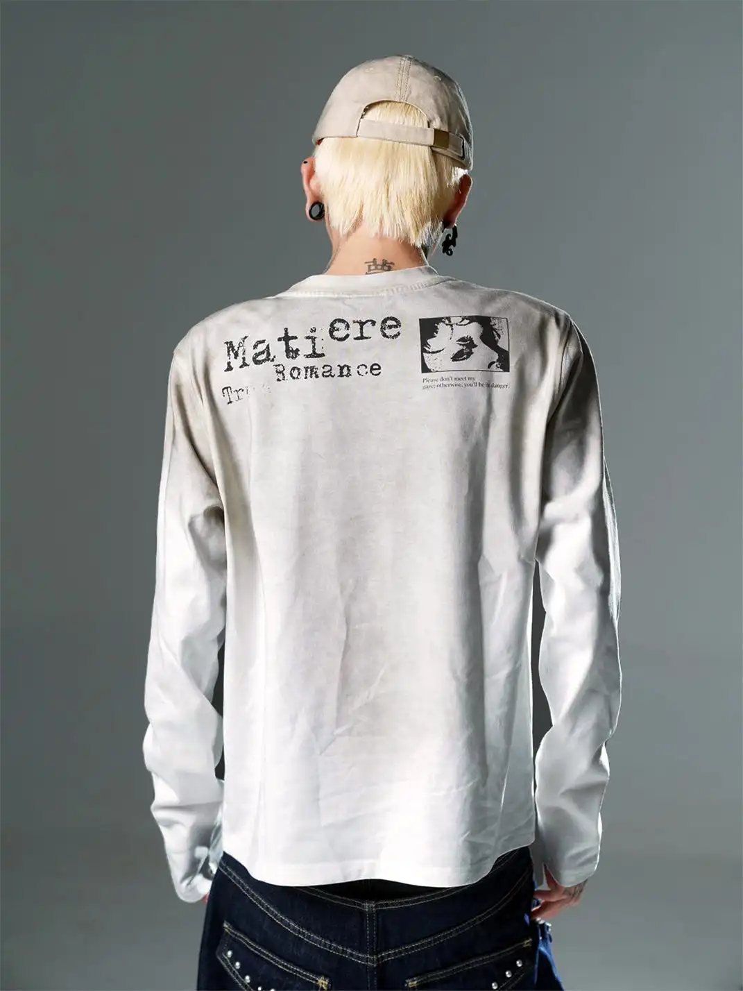 DETW | Dirty Punk Portrait Print Long-Sleeved Tee