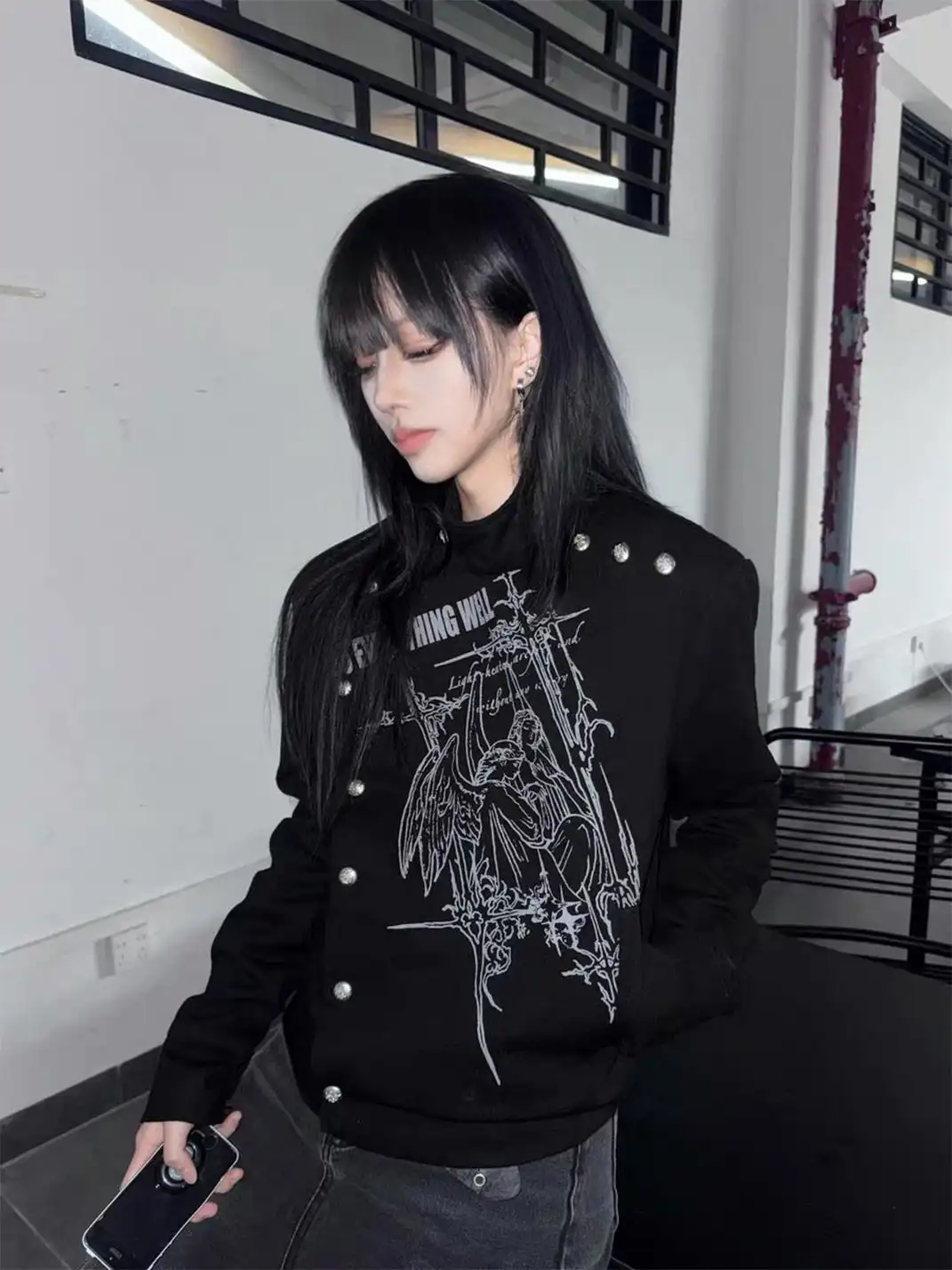 DETW | Metal Button-Down Studded Jacket