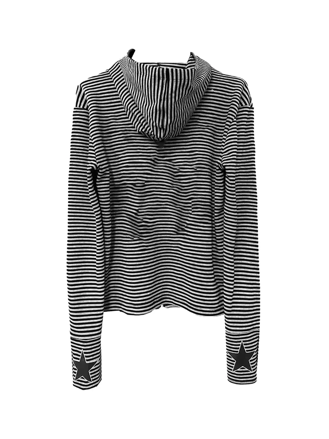 DETW | Note Striped Zip-Up Hoodie