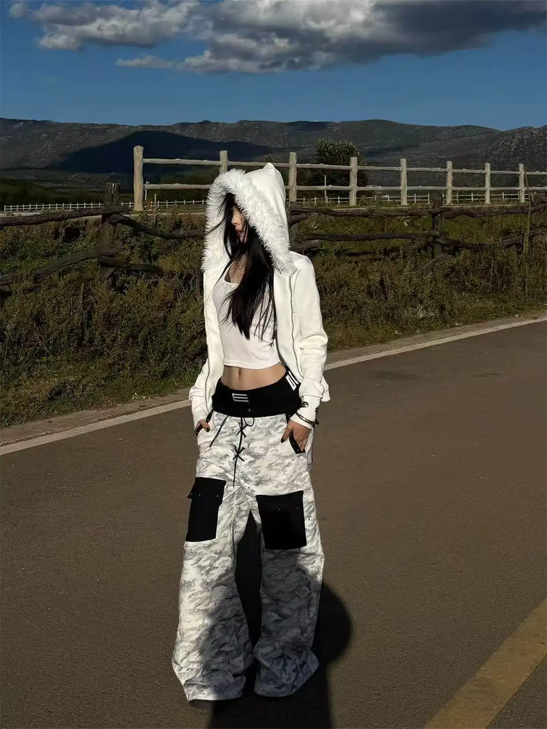 DETW | Camouflage Double Waistband Jeans