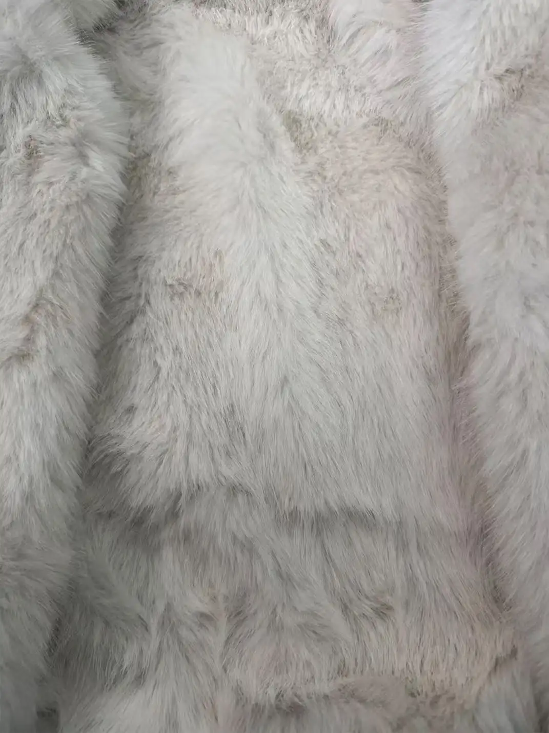 DETW | Blue Plaid Fox Fur Zip-Up Jacket