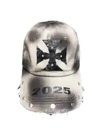 DETW | Cross-Studded Distressed Baseball Cap