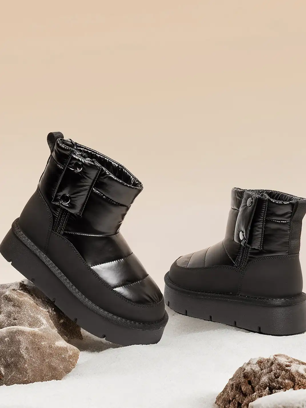 ACUPUNCTURE | Quilted Upper Padded Snow Boots