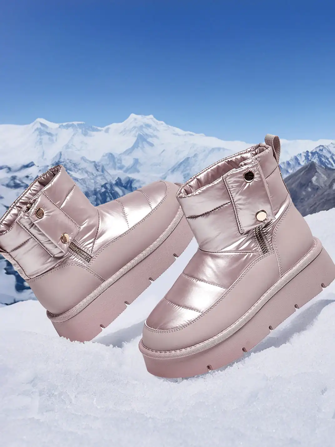 ACUPUNCTURE | Quilted Upper Padded Snow Boots