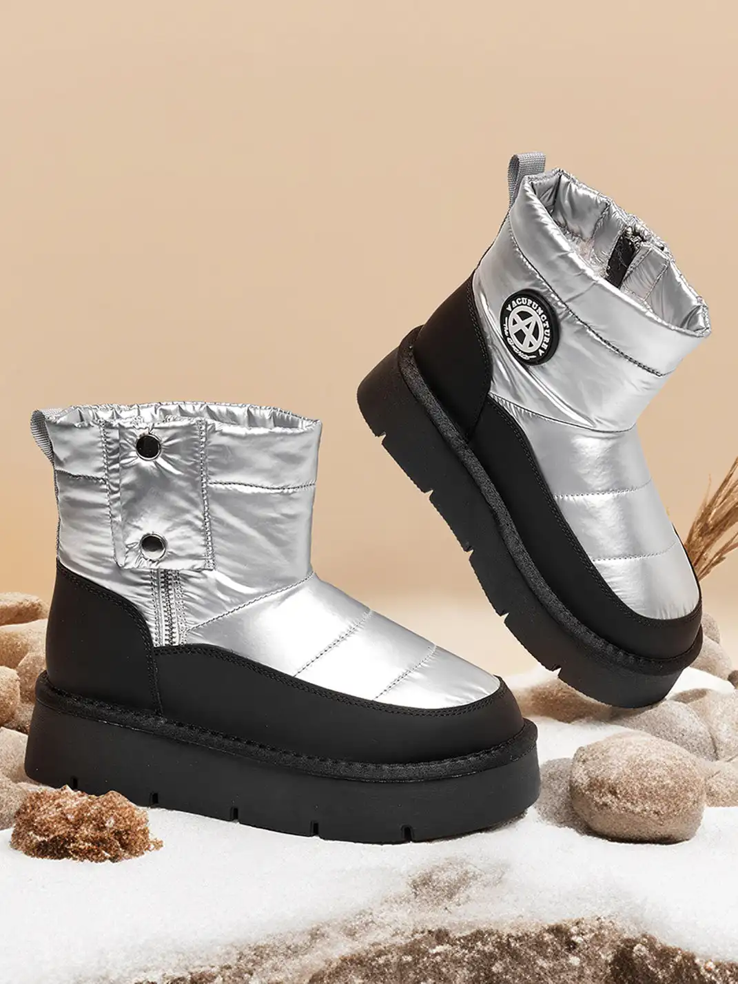 ACUPUNCTURE | Quilted Upper Padded Snow Boots