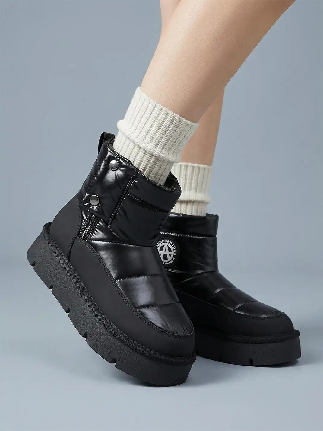 ACUPUNCTURE | Quilted Upper Padded Snow Boots