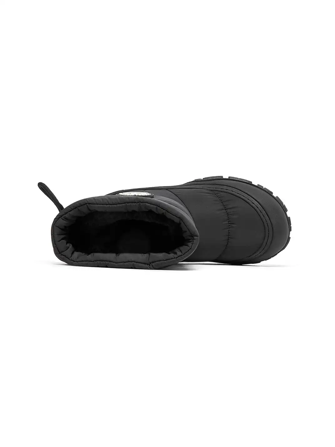 ACUPUNCTURE | Drawstring Collar Shiny Padded Snow Boots