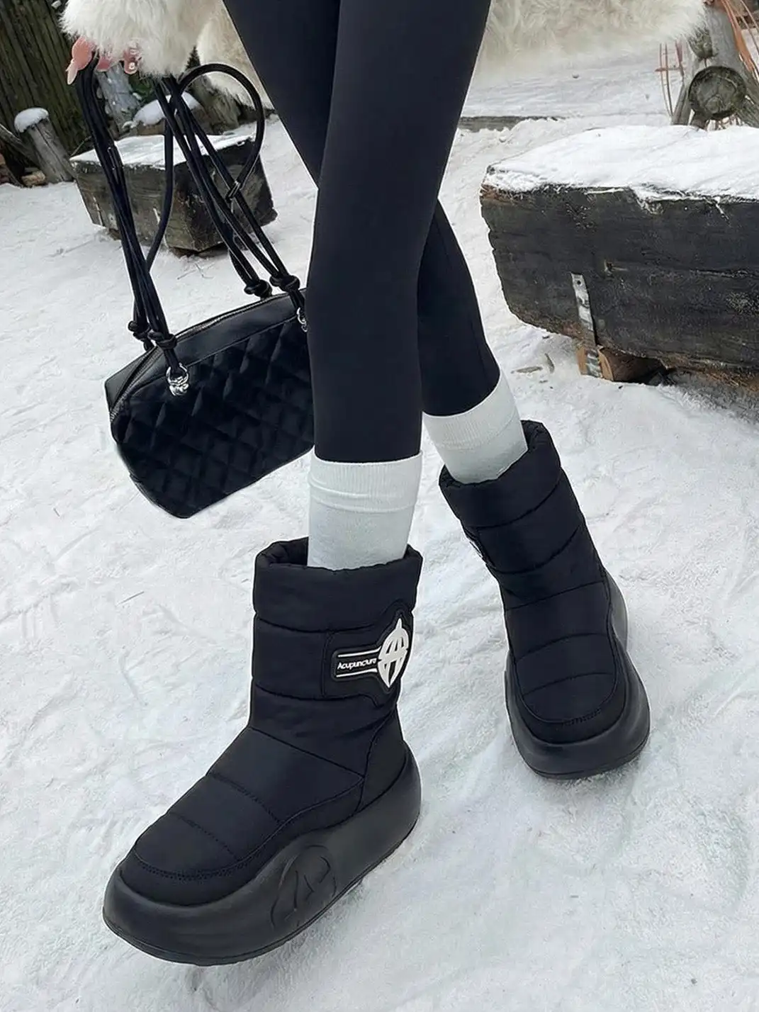 ACUPUNCTURE | Insulated Construction Mid-Calf Snow Boots
