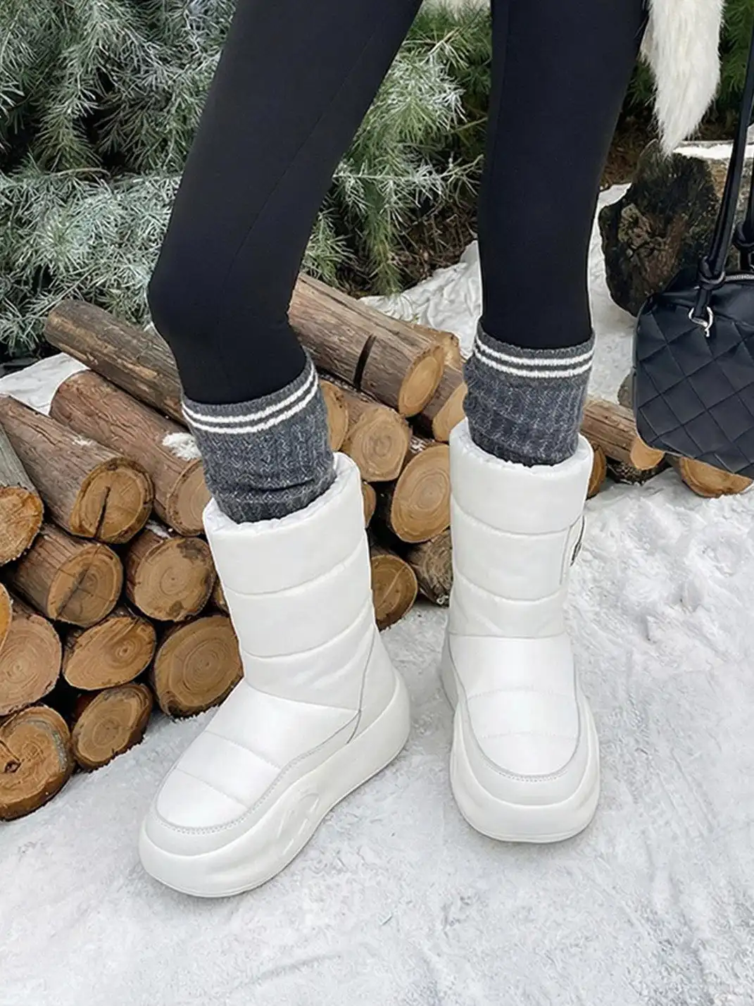 ACUPUNCTURE | Insulated Construction Mid-Calf Snow Boots