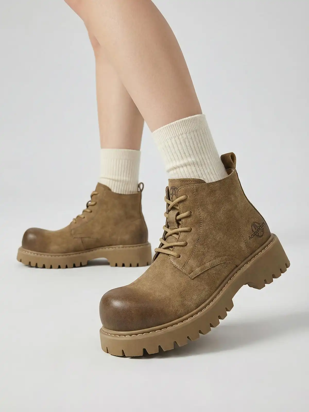 ACUPUNCTURE | Classic Upturned Toe Lace-Up Martin Boots
