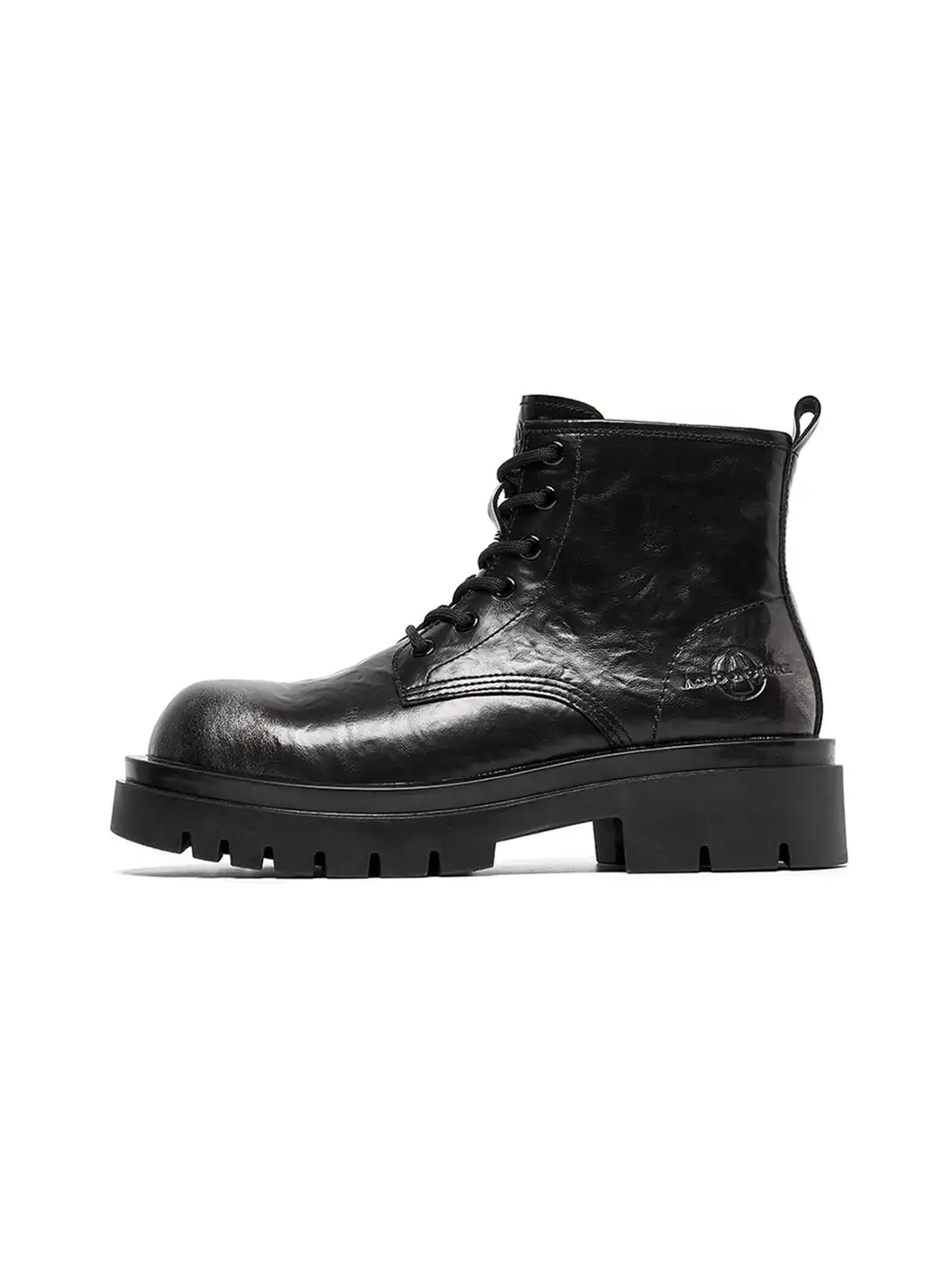 ACUPUNCTURE | Side-Zip Lace-Up Martin Boots