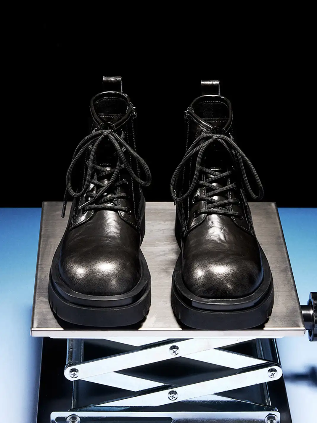 ACUPUNCTURE | Side-Zip Lace-Up Martin Boots