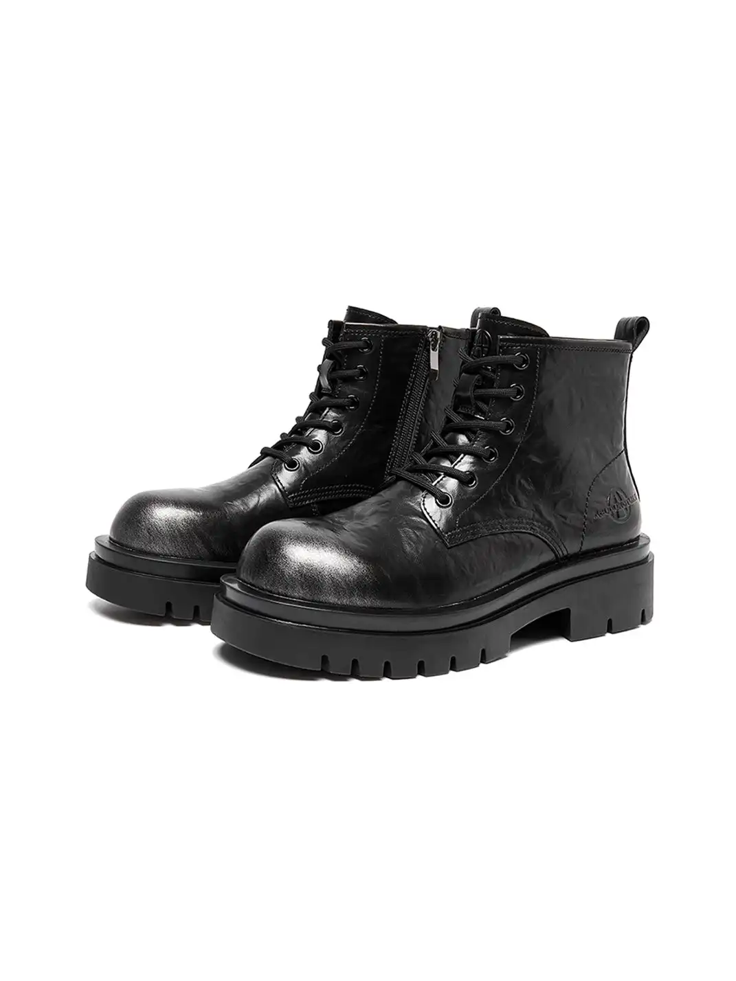 ACUPUNCTURE | Side-Zip Lace-Up Martin Boots