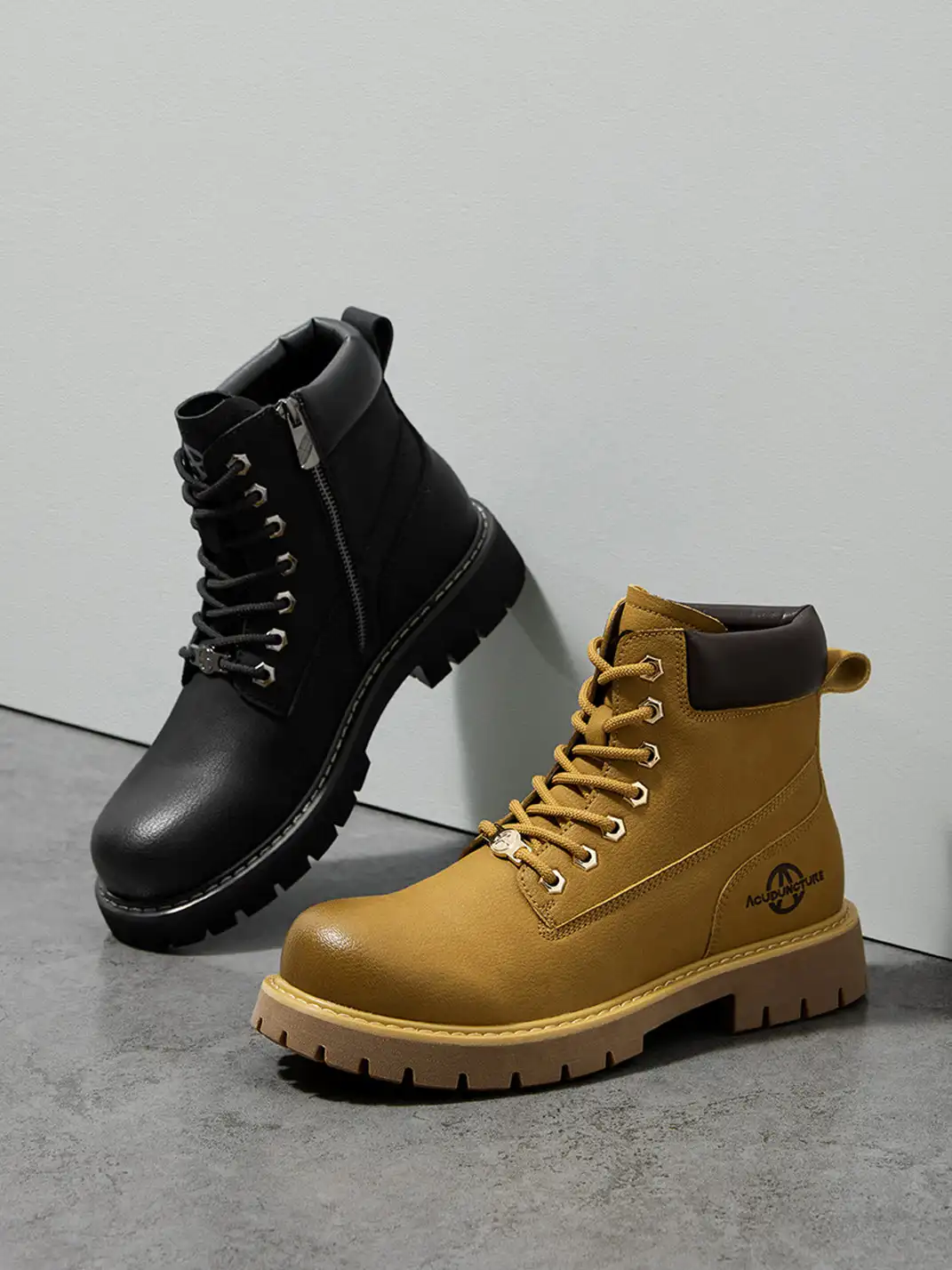 ACUPUNCTURE | Zipper Entry Mid-Ankle Martin Boots