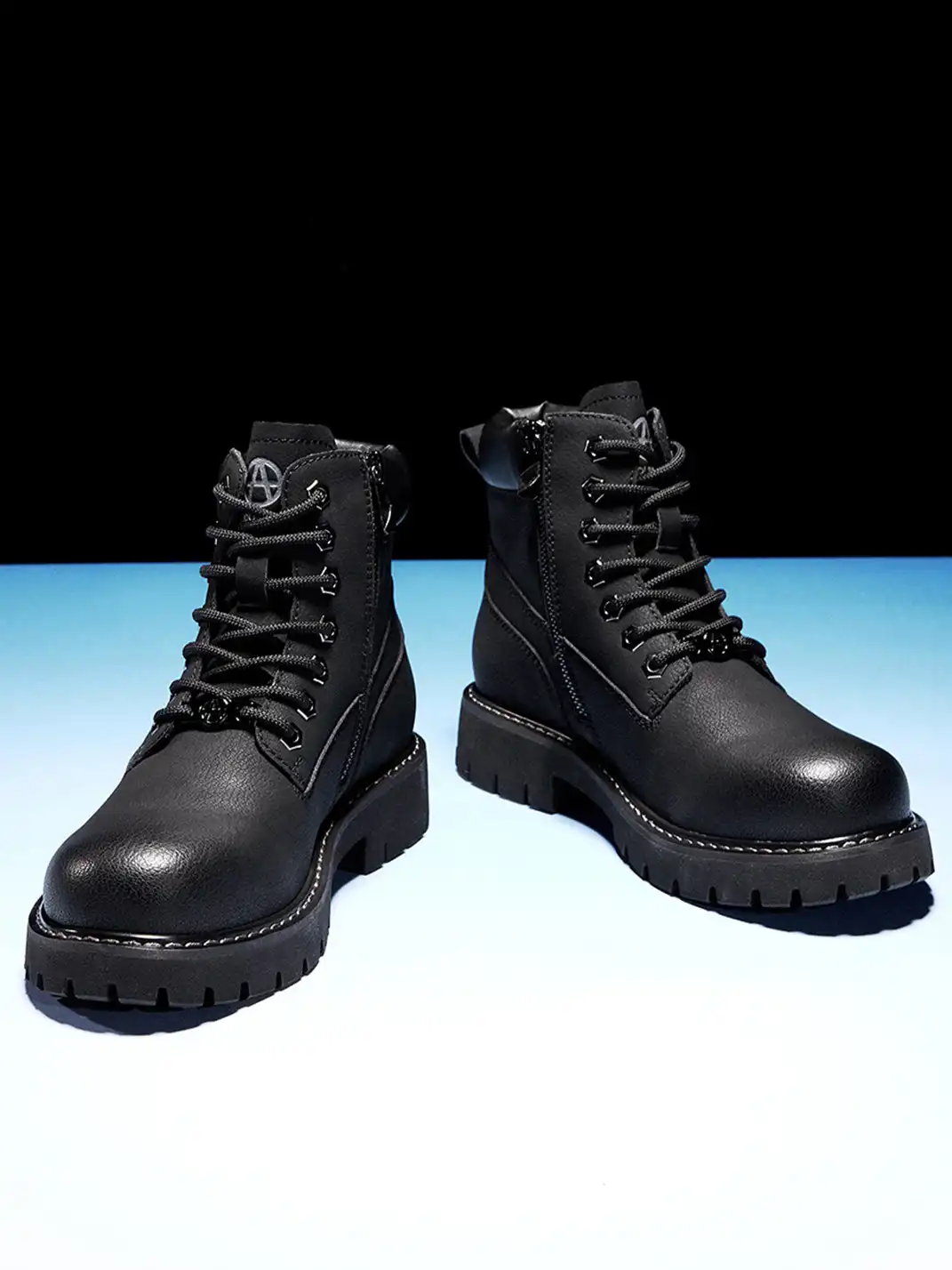 ACUPUNCTURE | Zipper Entry Mid-Ankle Martin Boots