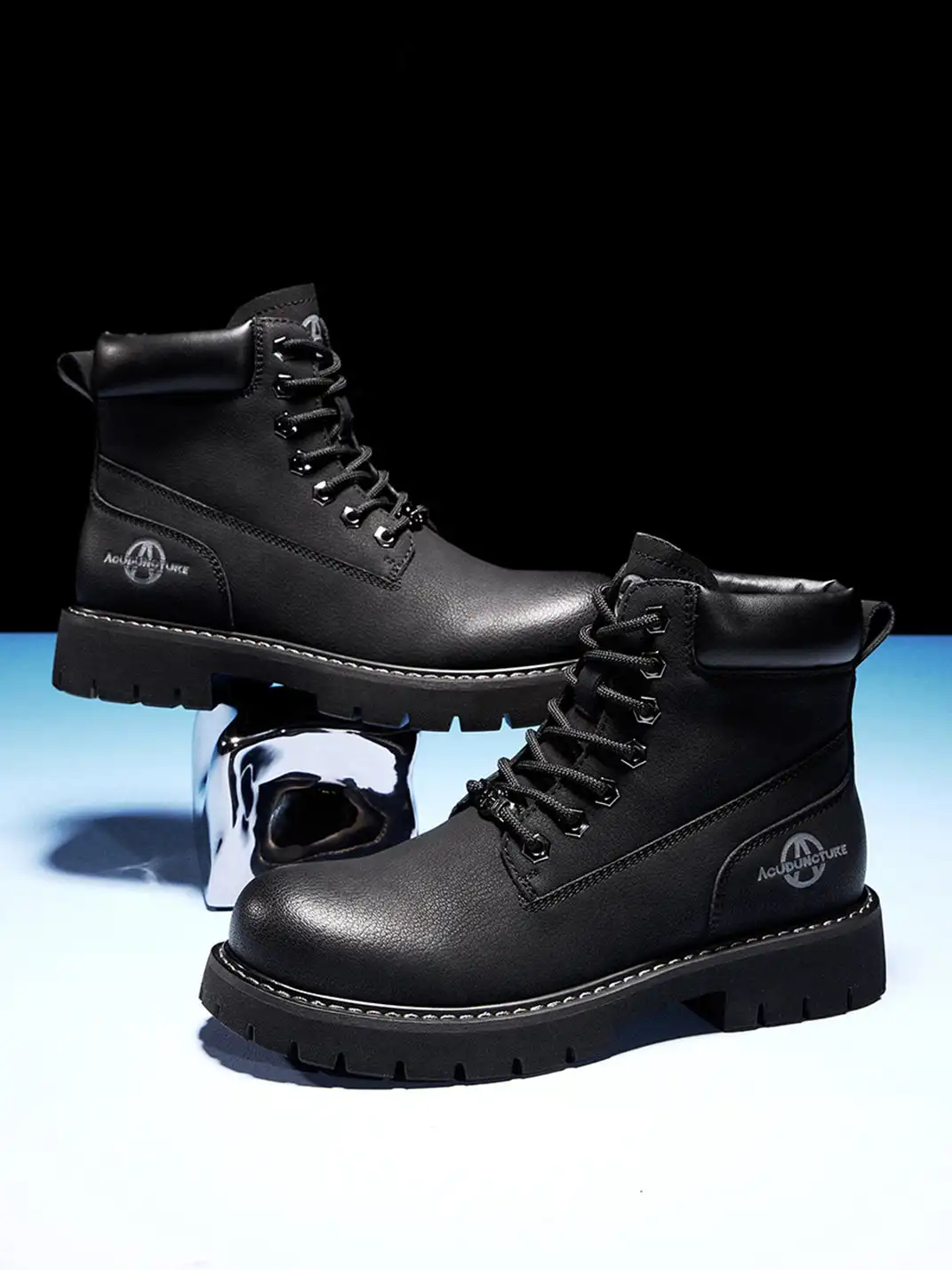 ACUPUNCTURE | Zipper Entry Mid-Ankle Martin Boots