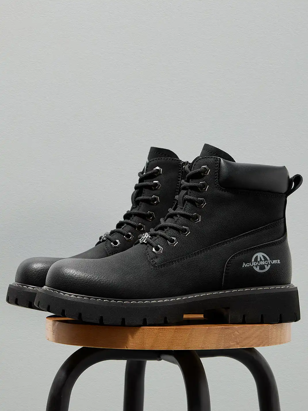 ACUPUNCTURE | Zipper Entry Mid-Ankle Martin Boots