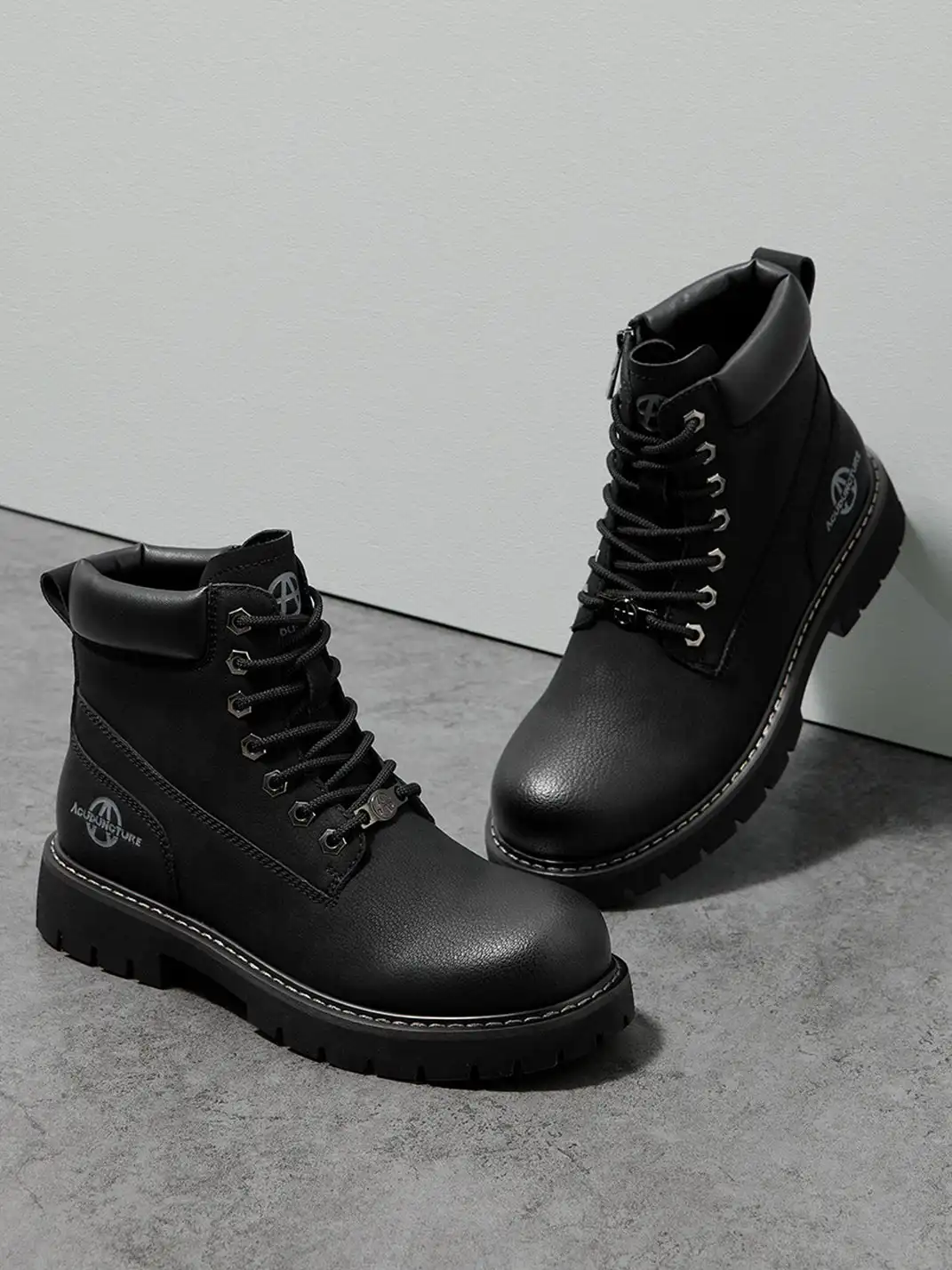 ACUPUNCTURE | Zipper Entry Mid-Ankle Martin Boots