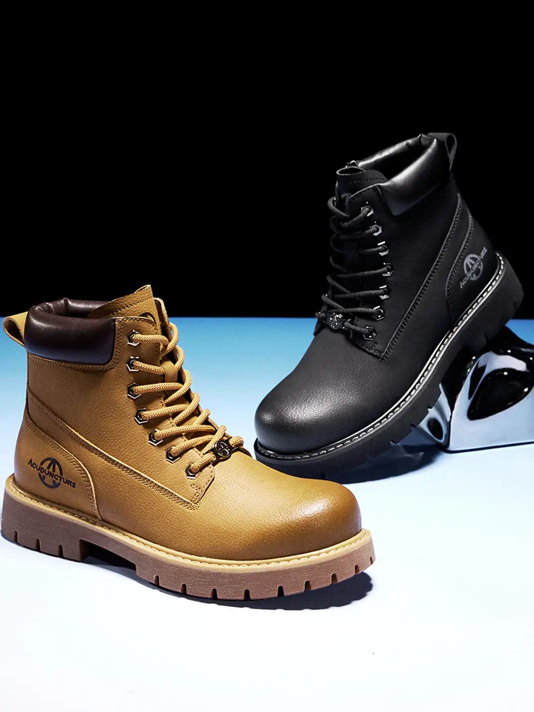 ACUPUNCTURE | Zipper Entry Mid-Ankle Martin Boots