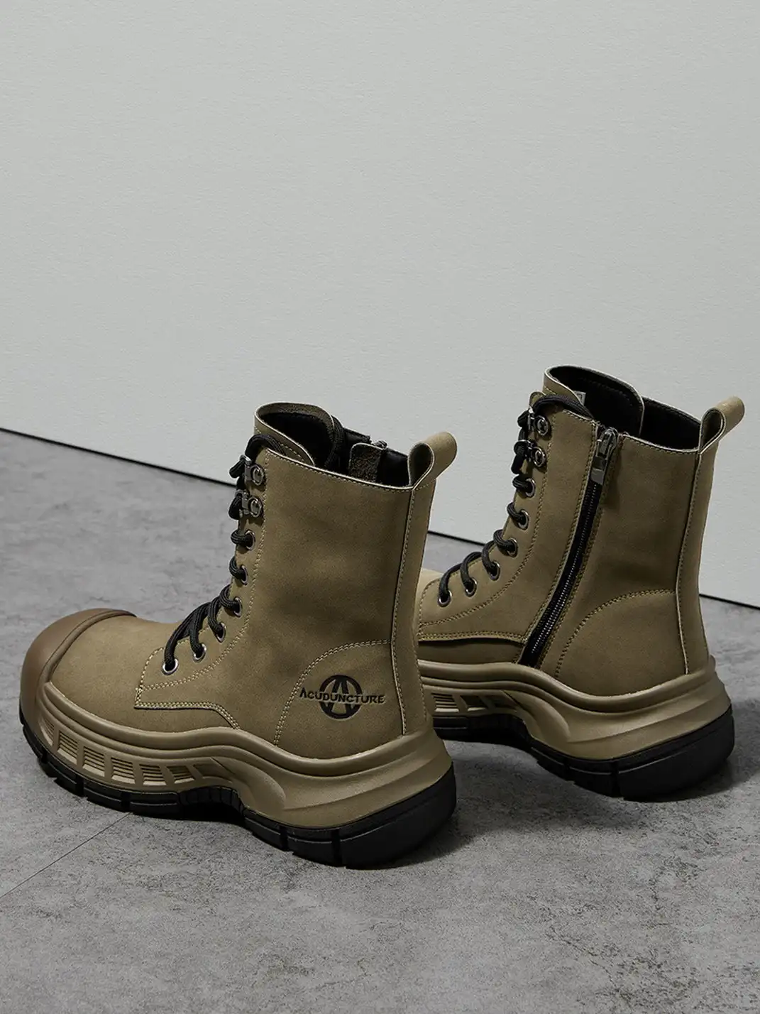ACUPUNCTURE | Protective Toe Lace-Up Martin Boots