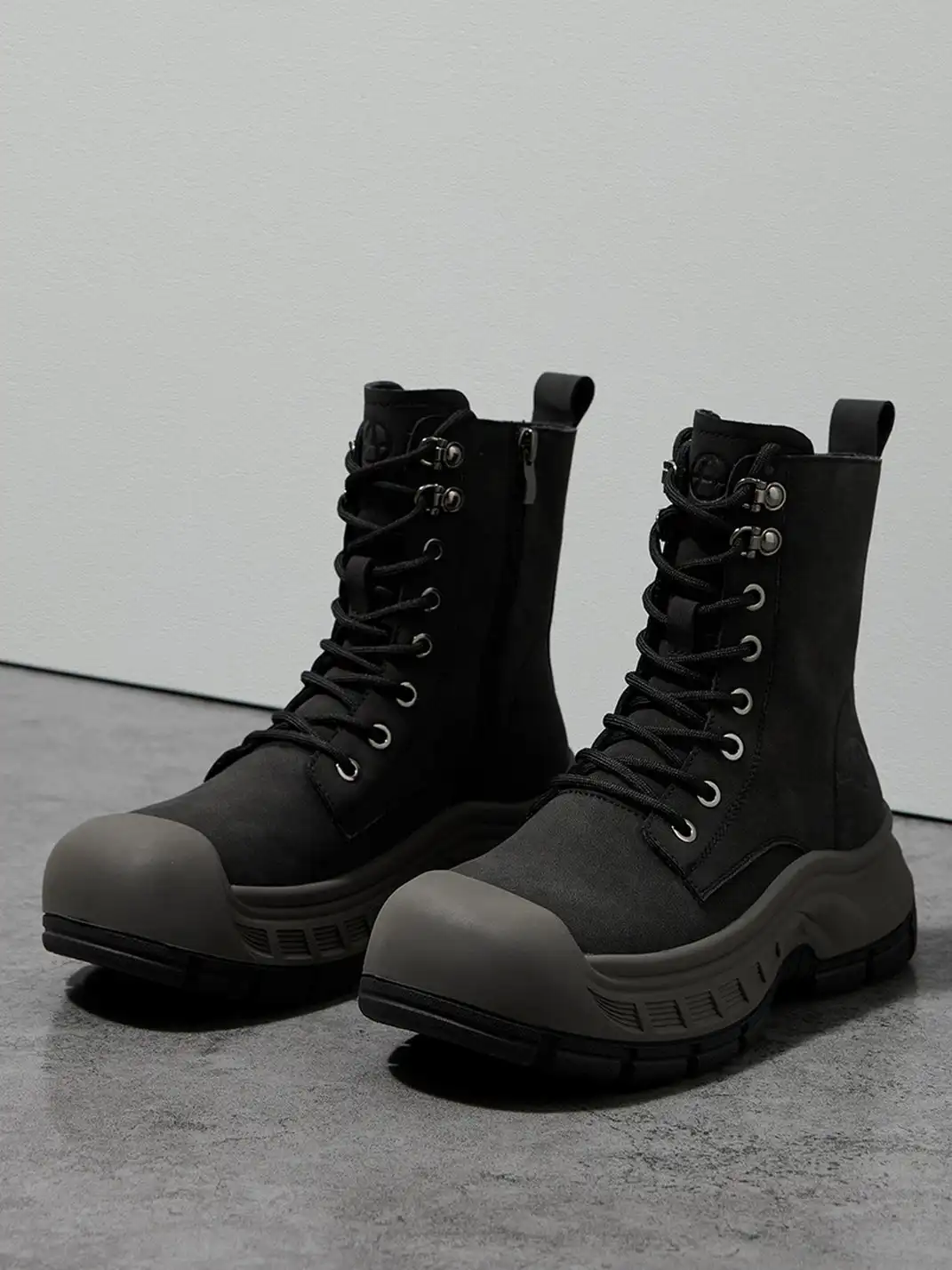 ACUPUNCTURE | Protective Toe Lace-Up Martin Boots