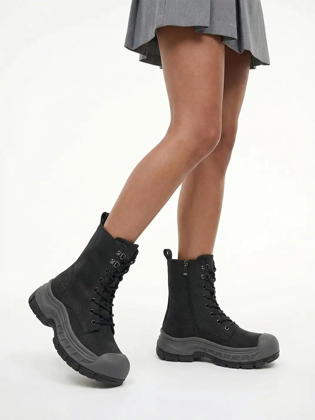 ACUPUNCTURE | Protective Toe Lace-Up Martin Boots