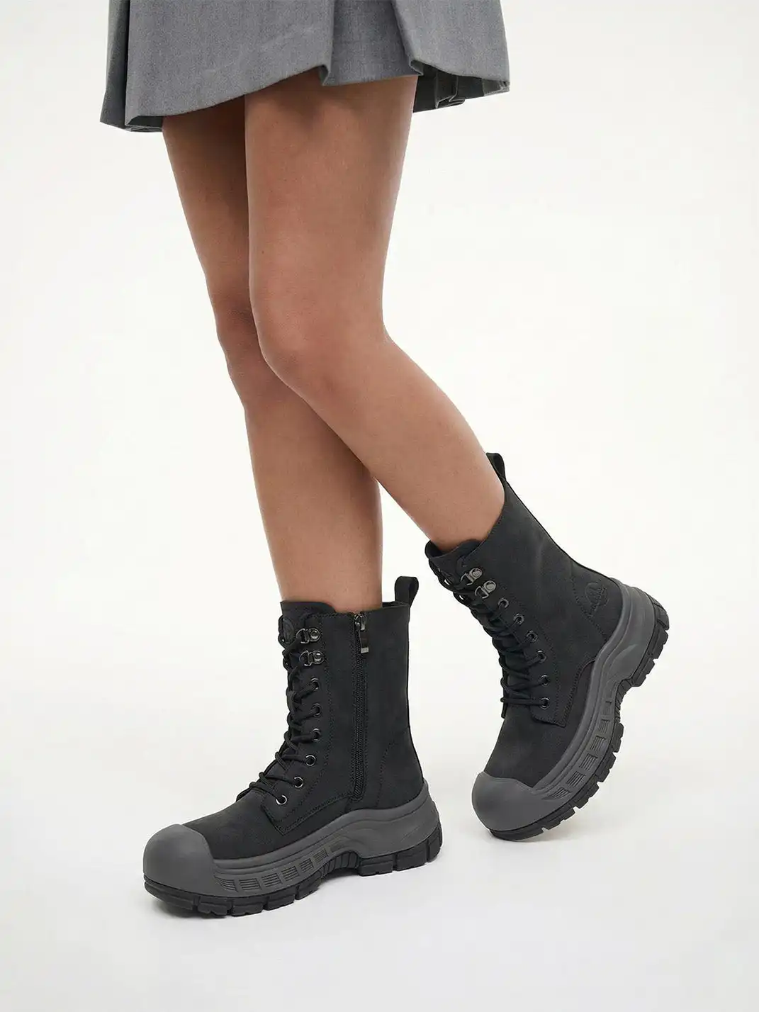 ACUPUNCTURE | Protective Toe Lace-Up Martin Boots