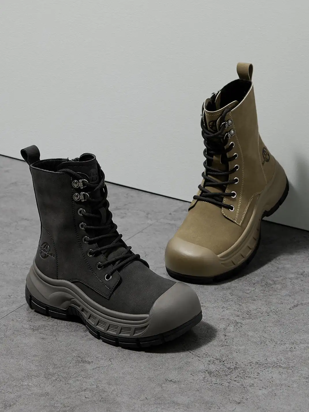 ACUPUNCTURE | Protective Toe Lace-Up Martin Boots