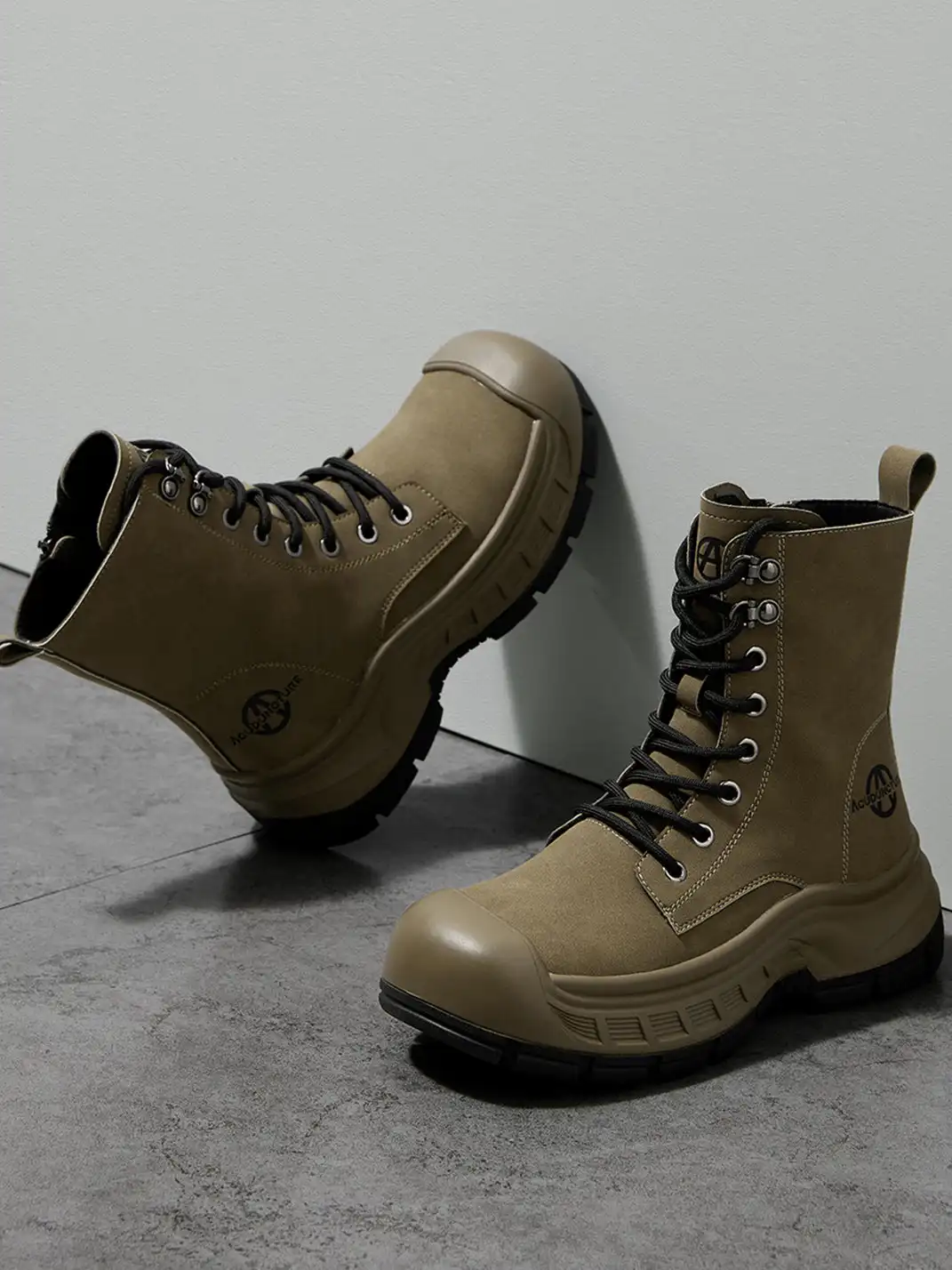 ACUPUNCTURE | Protective Toe Lace-Up Martin Boots