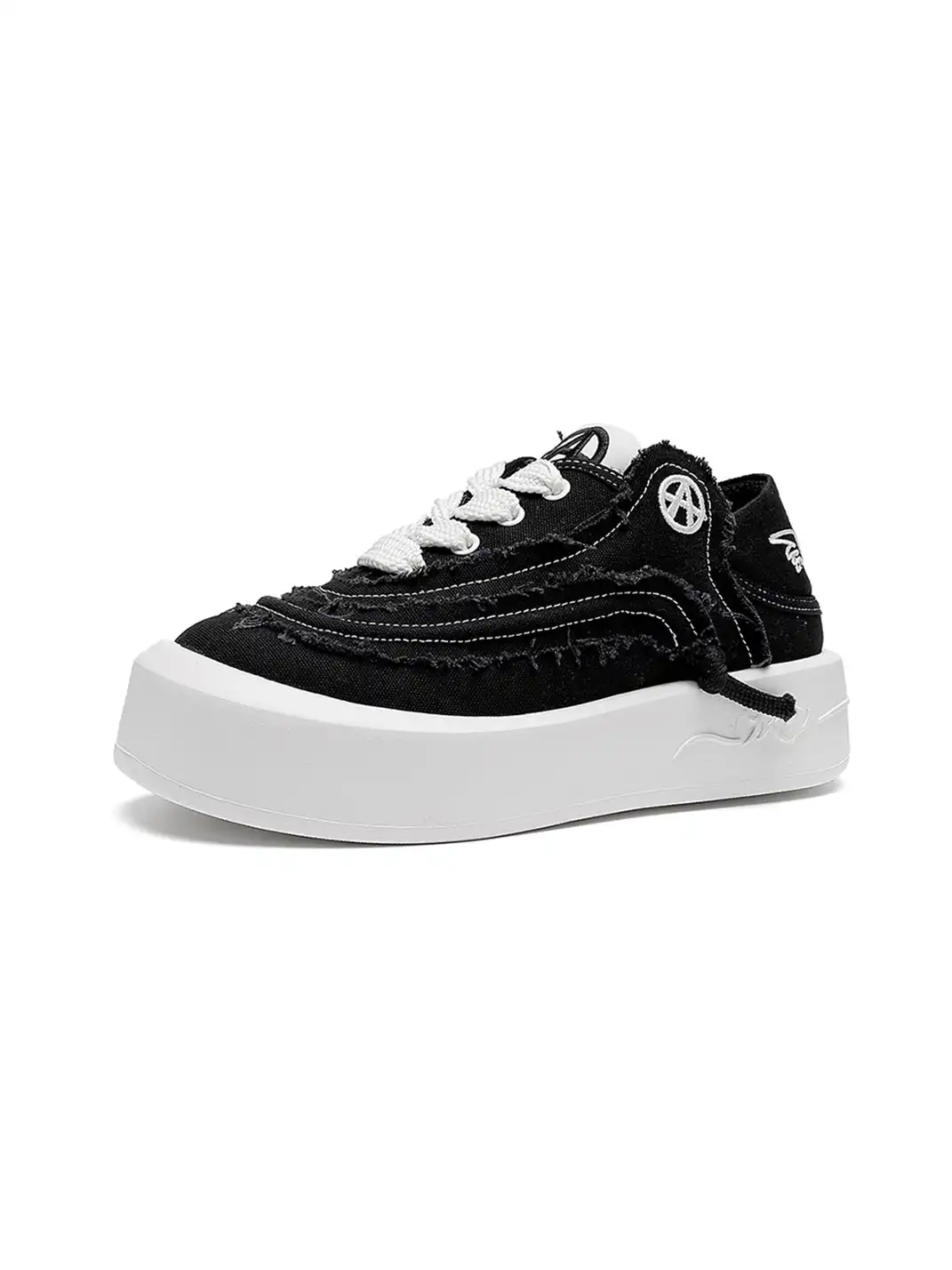 ACUPUNCTURE | Distressed Canvas Platform Shoes