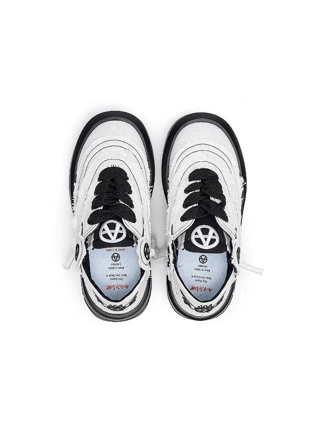 ACUPUNCTURE | Distressed Canvas Platform Shoes